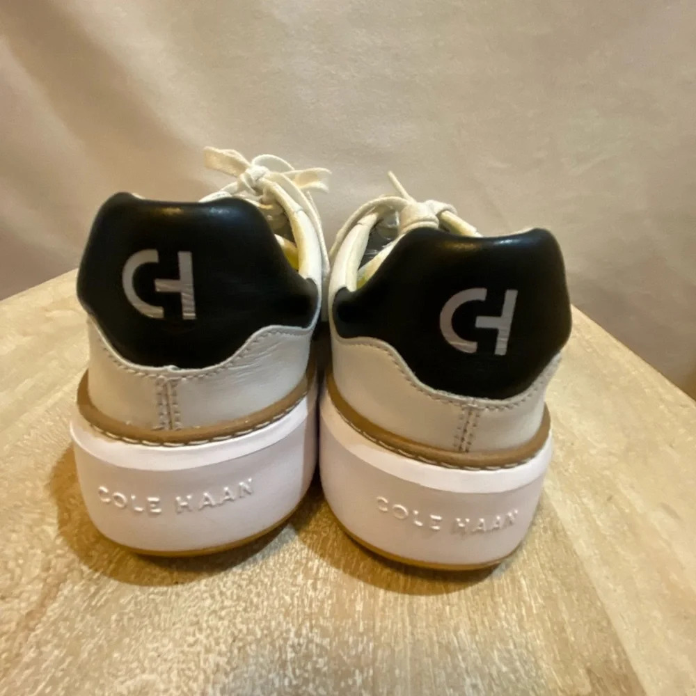 Cole Haan grand pro top spin leather sneaker 8.5 leather white - Picture 7 of 13